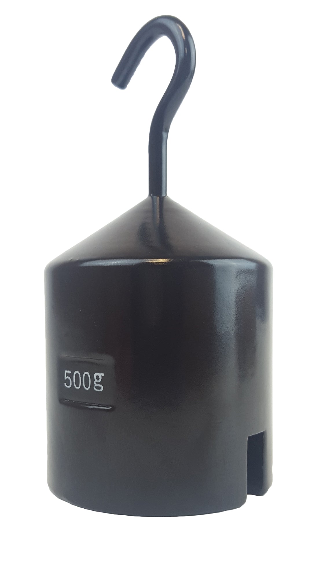 Hooked Weight, Cast-iron with Enamel Finish, 500 grams. Pack of 6.