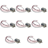 Motor DC 1.5 - 3 volts. Pack of 10.