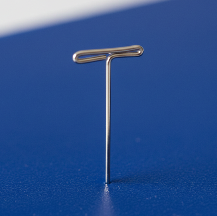 Dissecting Pin, Nickel-Plated Steel, T-Shaped, 2in., Pack of 100