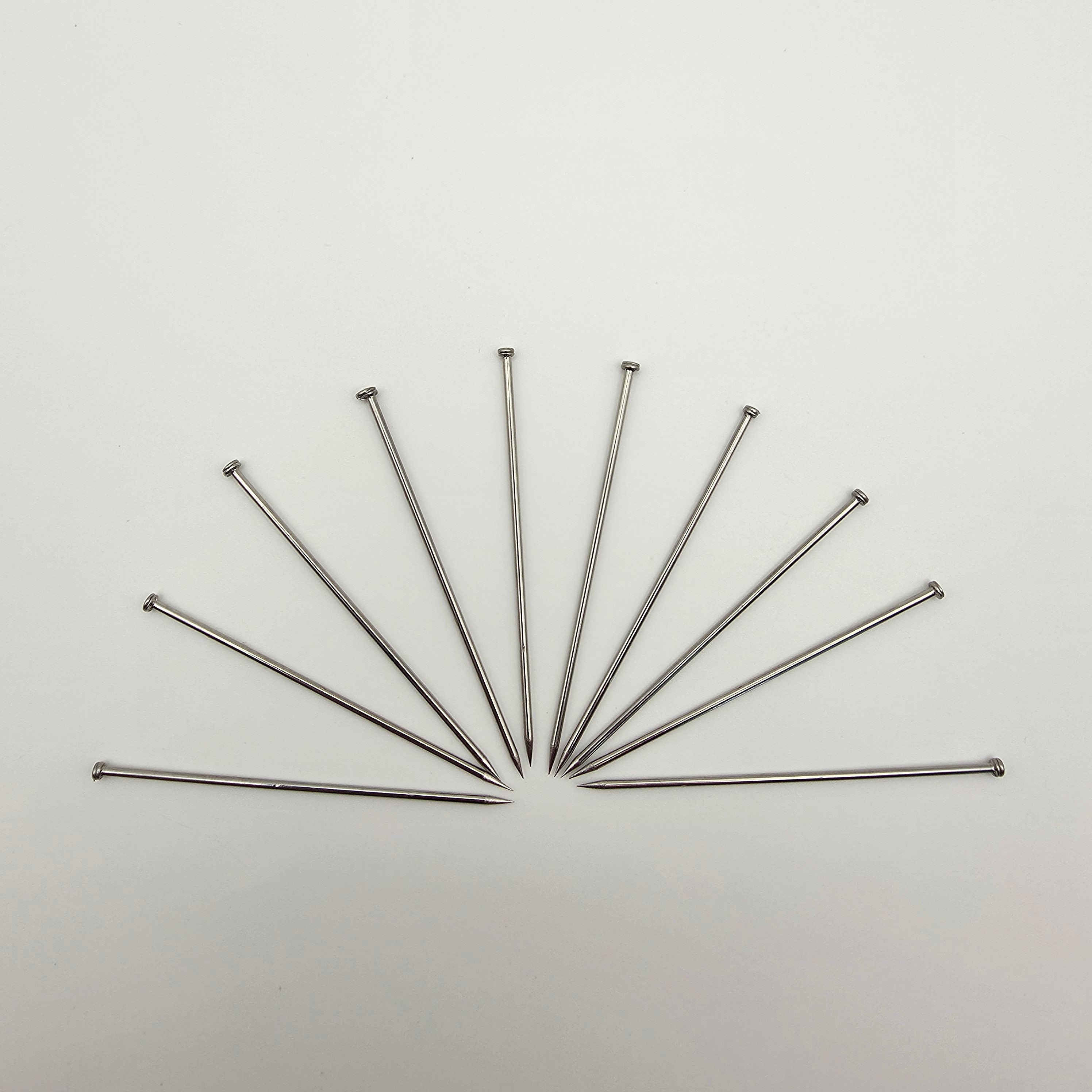 Dissecting Pins, Nickel-Plated Steel, Straight, 2 in., Pack of 10