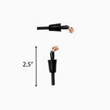 Electrolysis Straight Carbon Electrodes with Stoppers.