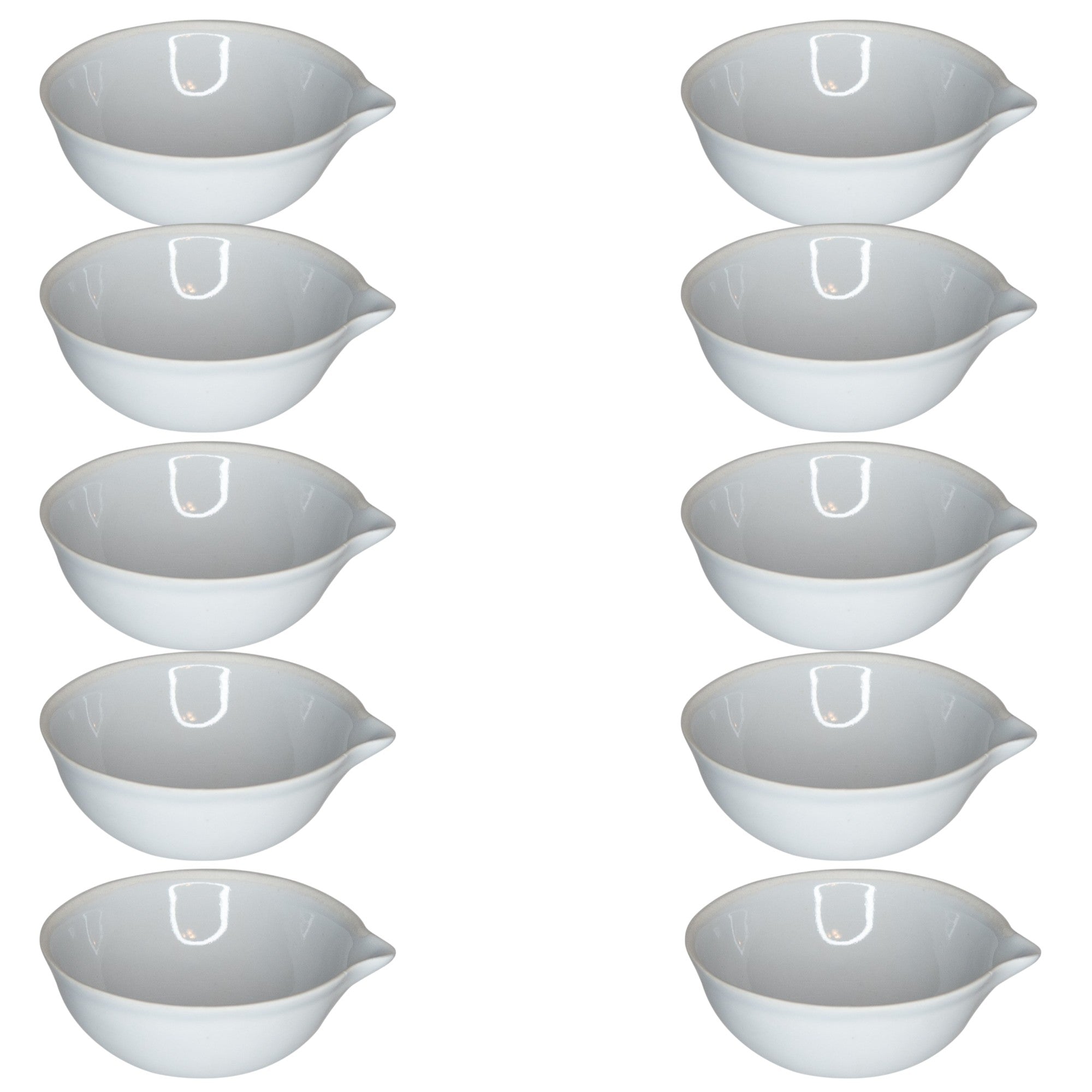 Porcelain Evaporating Dish, 75ml, 82mm by 32mm. Pack of 10..