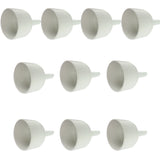 Buchner Funnel, Porcelain, 80mm Funnel Diameter, 22mm Tube Diameter. Pack of 10.