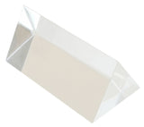 Prism, Acrylic Equilateral Prism,  25mm face x 75mm length. Optically Clear. Pack of 10 Prisms.