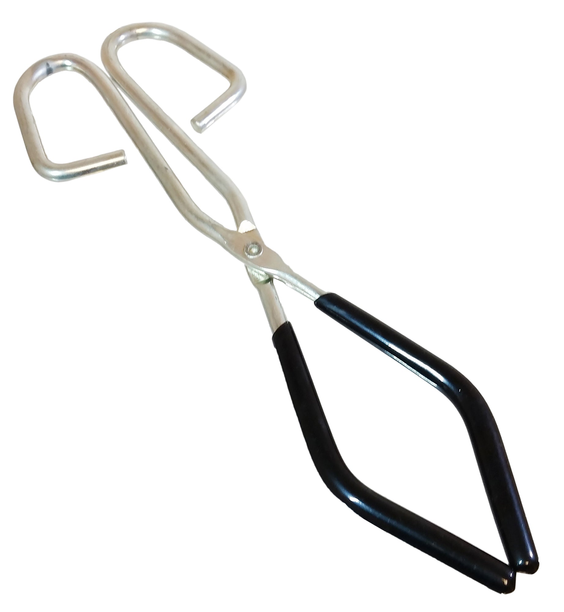 Tongs - Beaker Tongs with Plastisol Coated Jaws, Size 9.5 inches length x 1/4" Steel.  For Beakers size 50ml - 2000ml.