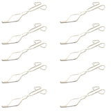 Crucible Tongs, 10 in. Nickel-Plated Steel, Pack of 10 by Go Science Crazy