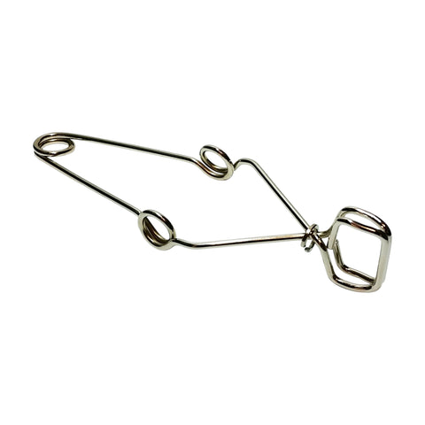 Test Tube Clamp, 5.5 inch length. Nickel-Plated Steel, Finger Grips