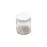 Specimen Jar, Flint Glass, 4oz capacity with 58/400 neck and foam lined cap.