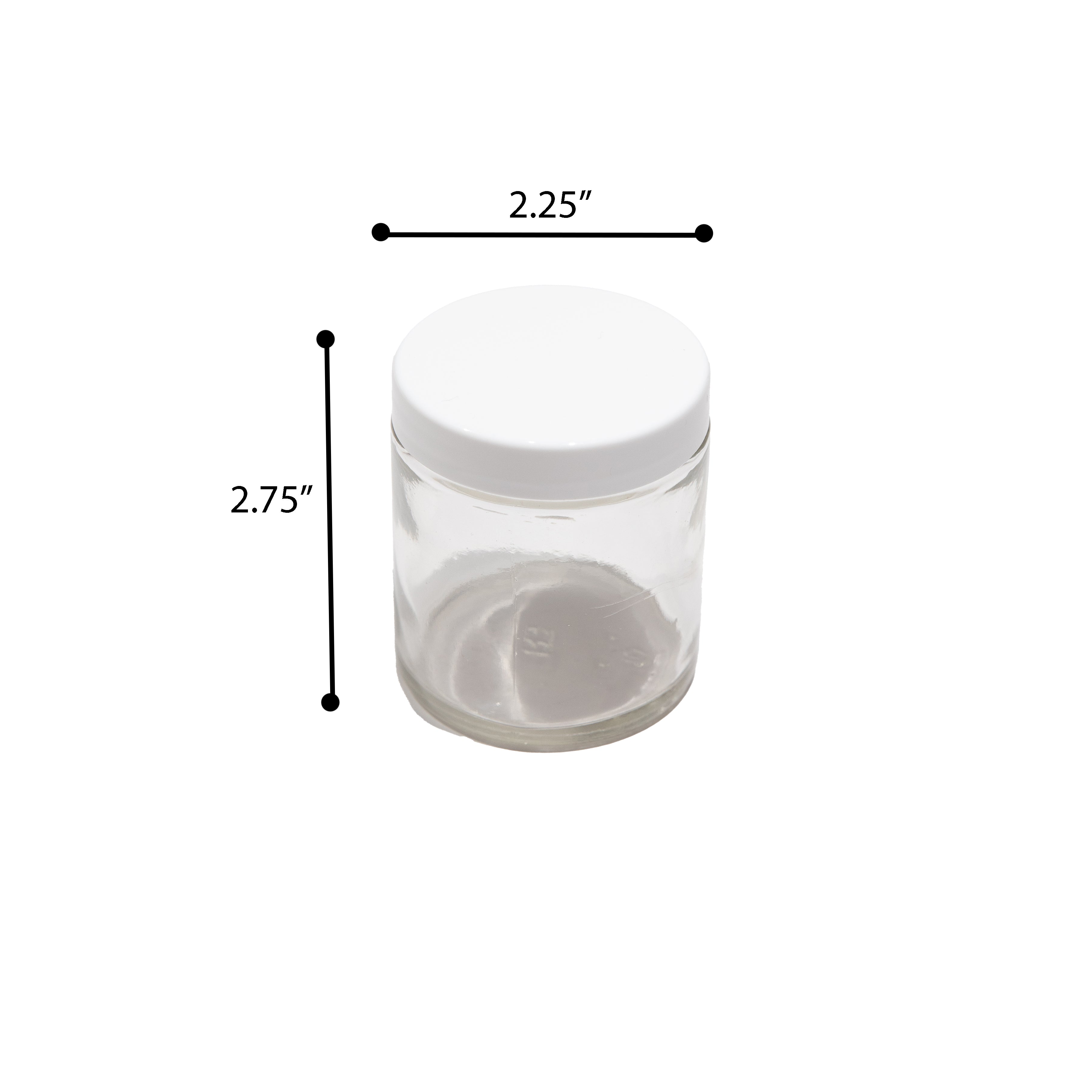 Jar - Specimen Jar, Flint Glass, 4oz capacity with 58/400 neck and foam lined cap.  Pack 12.  Perfect for use in any lab, school, home school.