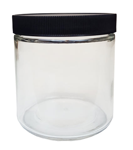 GSC International 410-5 Specimen Jar, Flint Glass, 16oz capacity with 89/400 neck and foam lined cap.