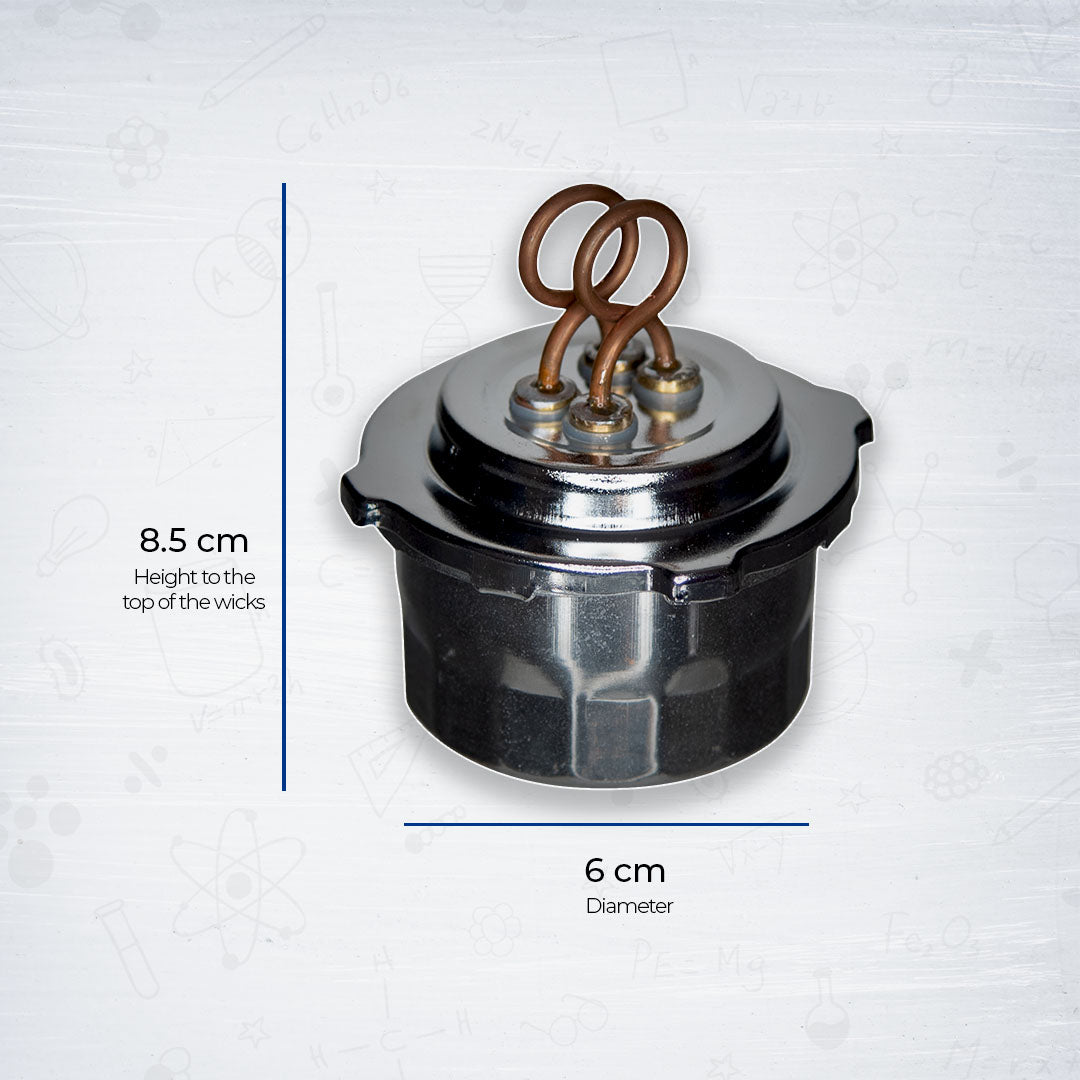 Burner Alchohol with Dual Wicks