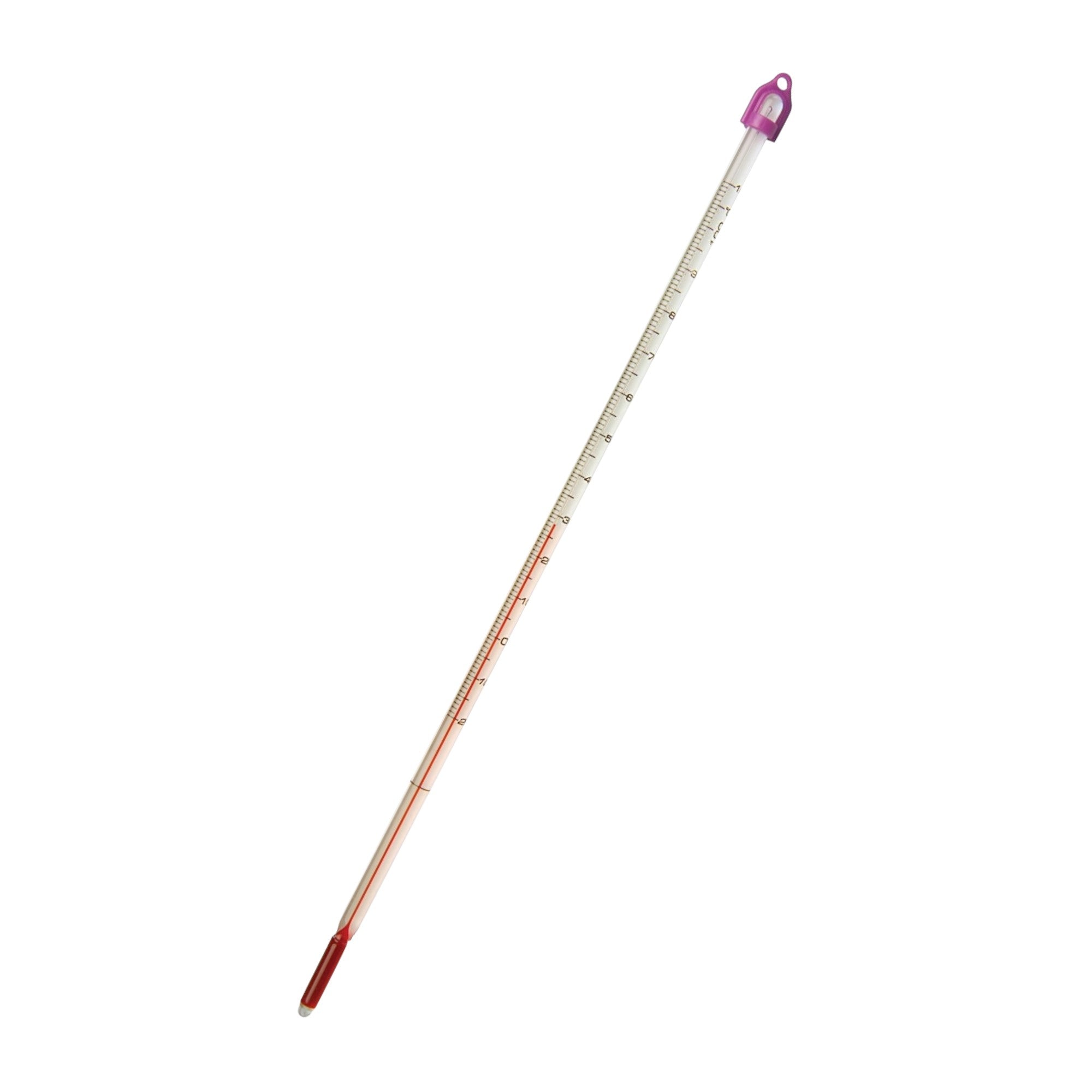 Thermometer, White-Backed, Total Immersion, Single Scale -20°C to 110°C
