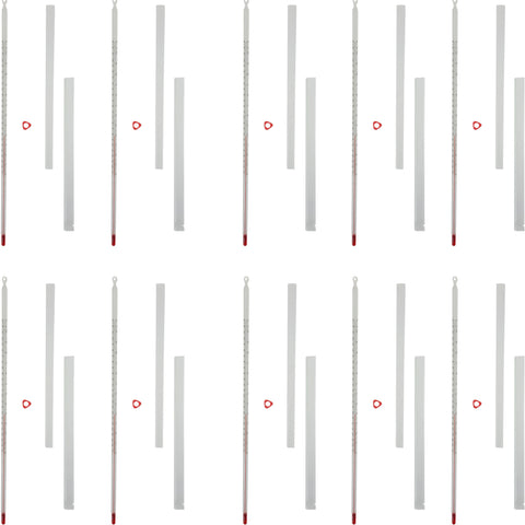 Thermometer, White-Backed, Partial Immersion Single Scale -20°C to 150°C. Pack 10.