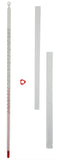 Thermometer, White-Backed, Partial Immersion Single Scale -20°C to 150°C. Pack 10.