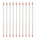 GSC International #6300-10 Thermometer Laboratory Red Alcohol Filled, Ungraduated with a temperature range of -20 to 110C, White Back,  Partial Immersion. Pack 10.