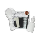 Mineral Test Kit with all the tools necessary for rock mineral and fossil identification.