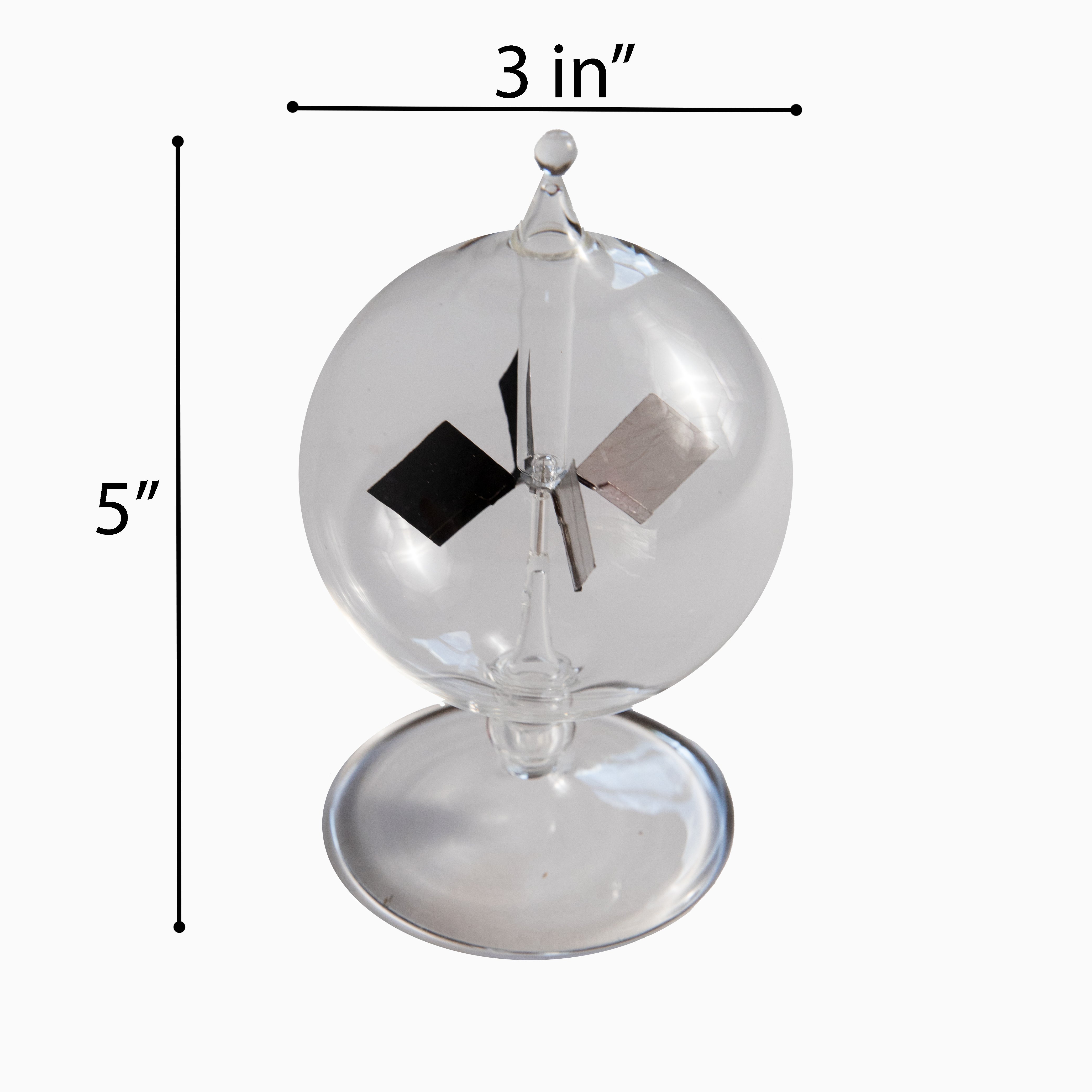Radiometer, Crookes Style. Glass Construction.  A Physical Science Demo of Radiant Energy.