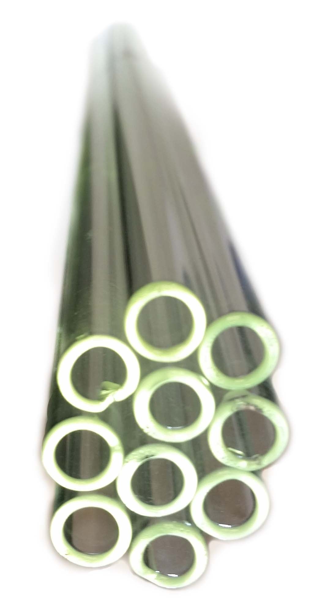 Flint Glass Tubing 7mm Outer Diameter x 610mm or 24 inches length. Case of 100 Tubes.