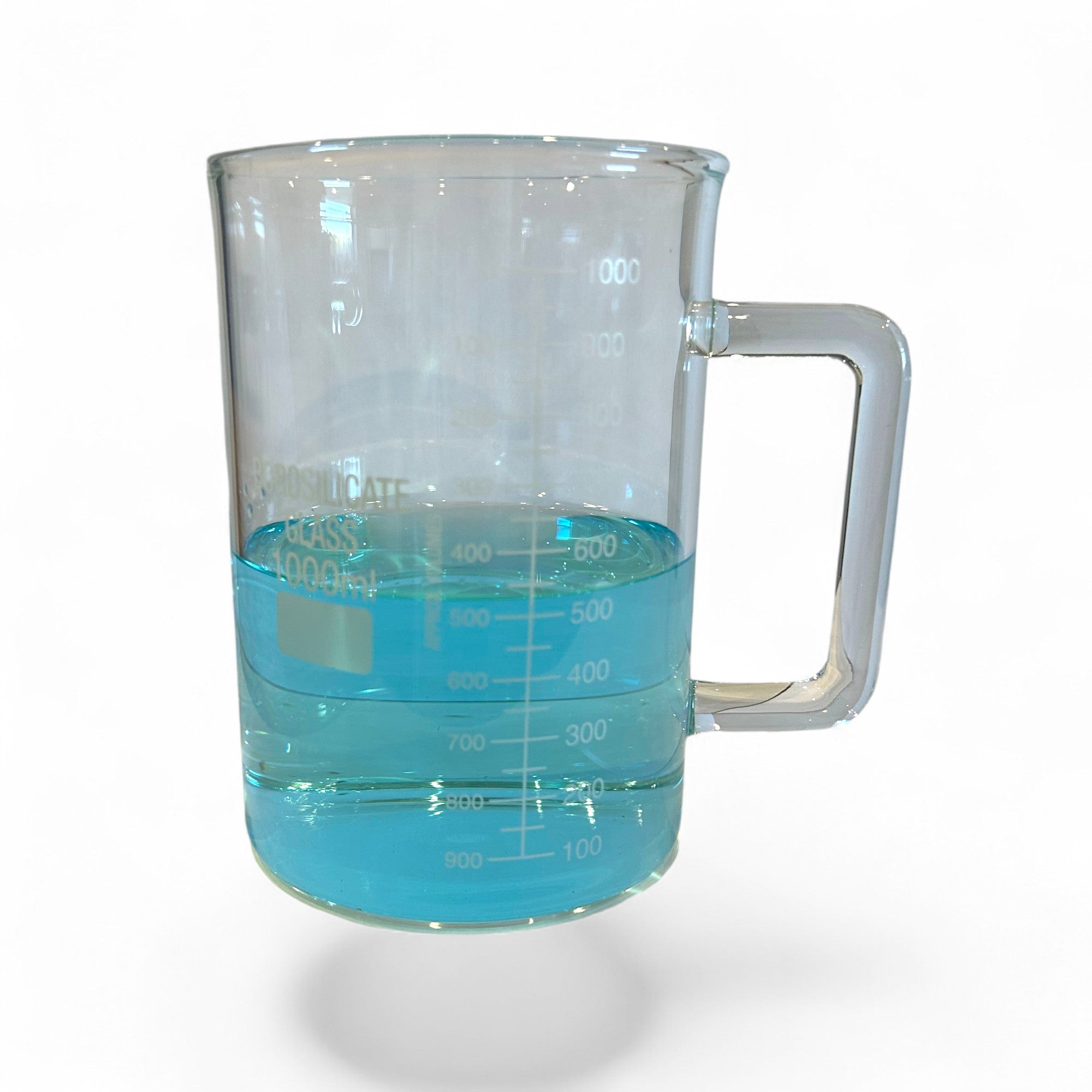 Beaker Mug 1000ml Borosilicate Glass