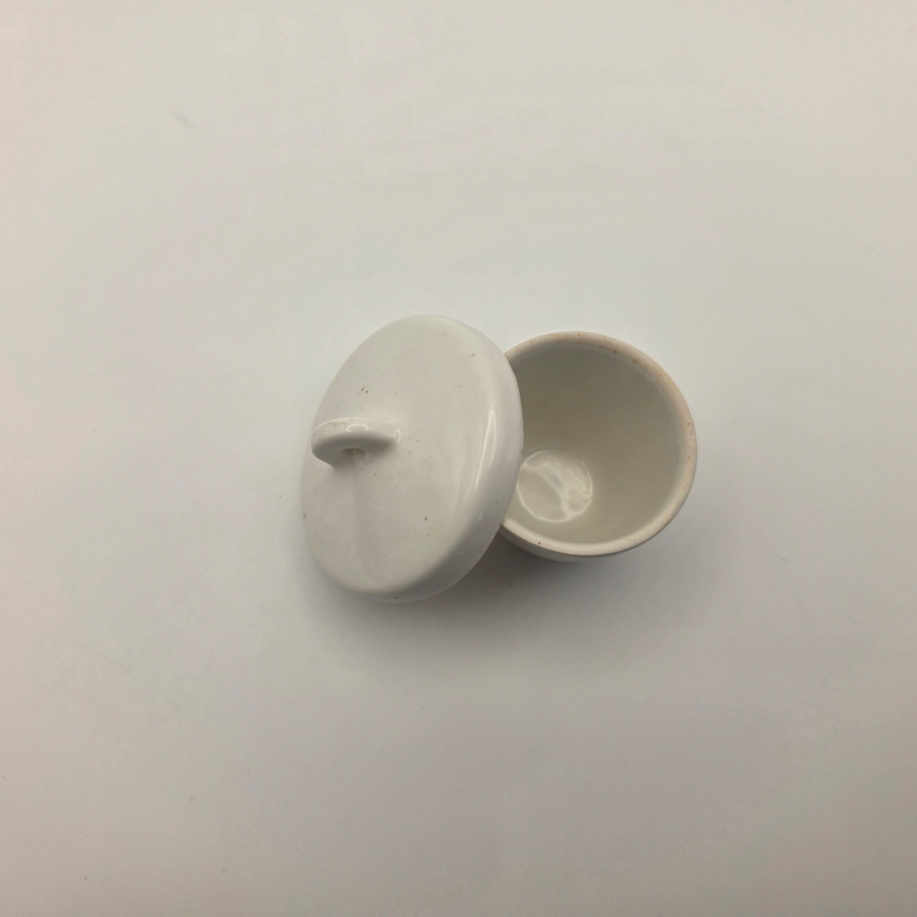 Crucible, Porcelain, High-Form, 10ml, with Lid, Pack of 20
