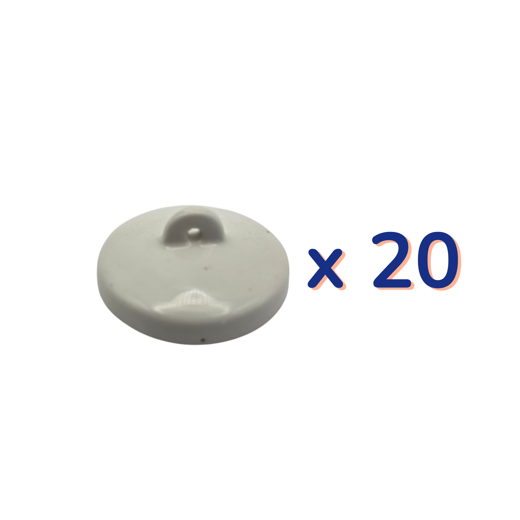 Crucible Lid, Porcelain, High-Form, 50ml, Pack of 20