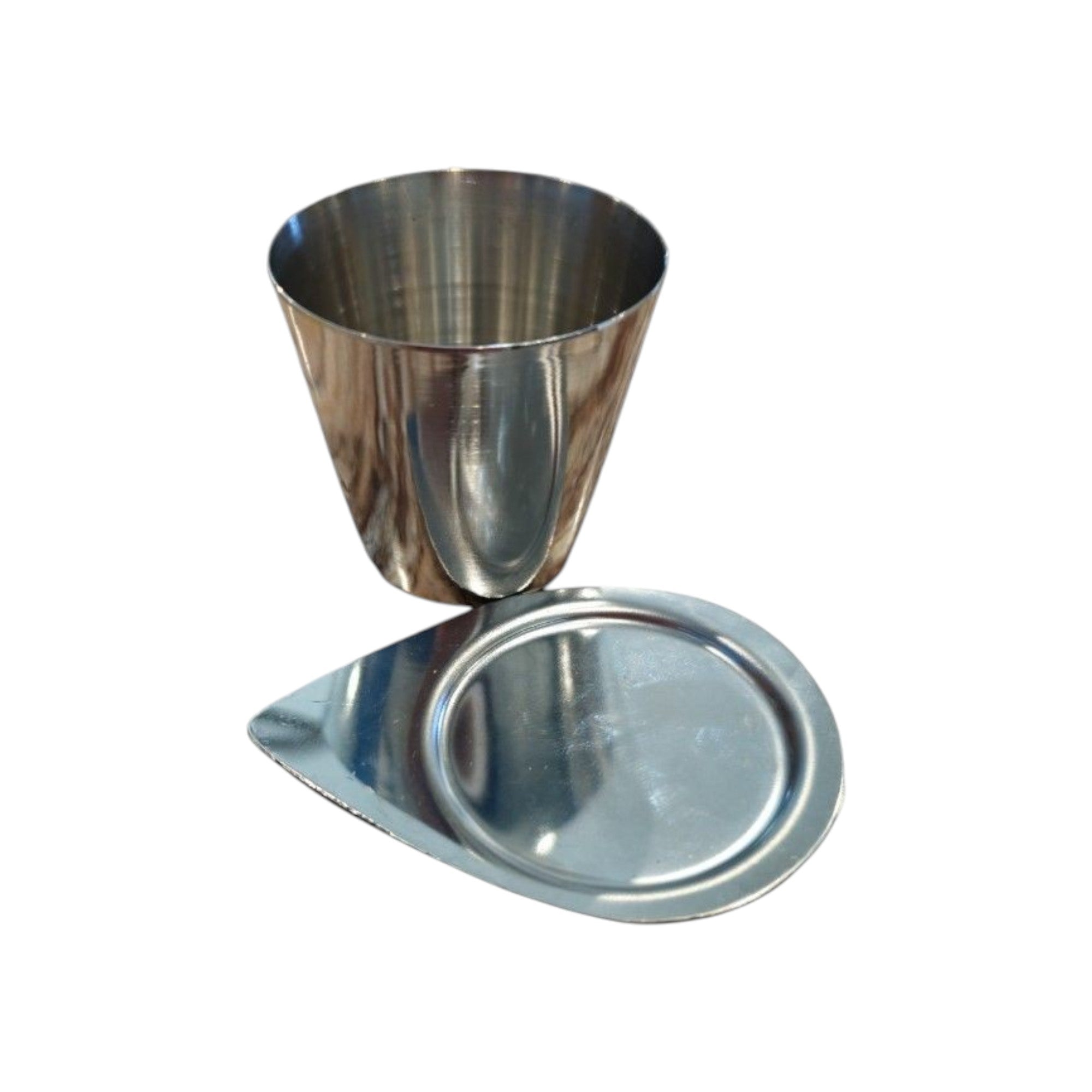 Crucibles Stainless Steel with Lids, High-Form, 30ml