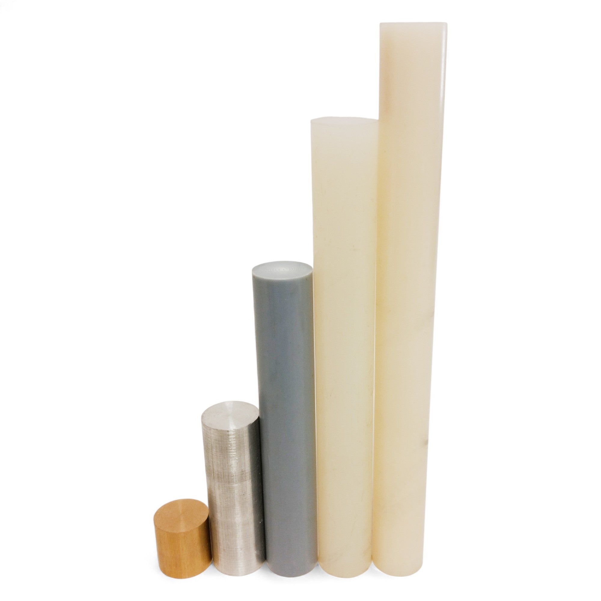 Density Rod Set - Five Equal-Mass Rods of Different Materials