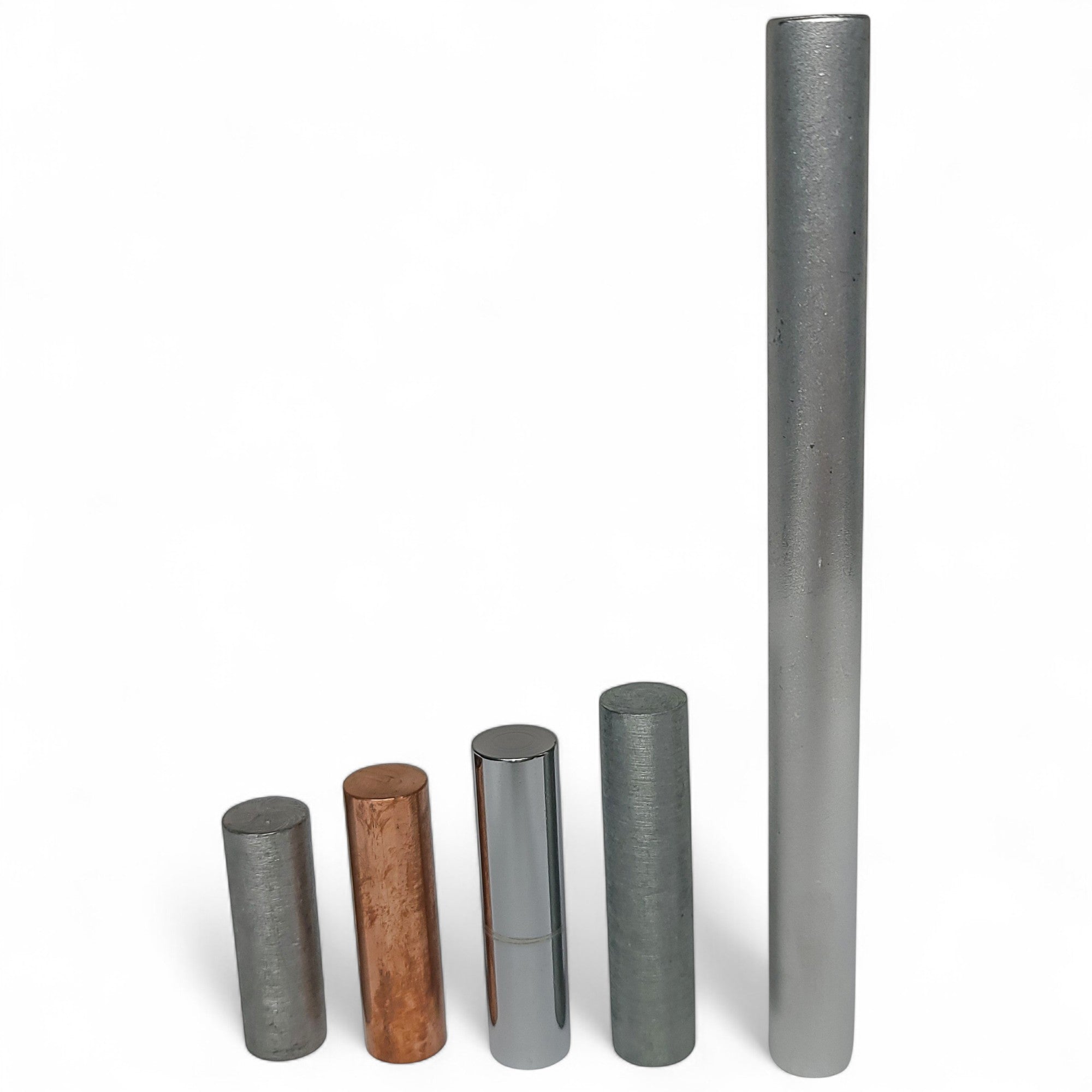 Density Rod or Equal Mass Set. Includes 5 metals each weighing 30 grams.