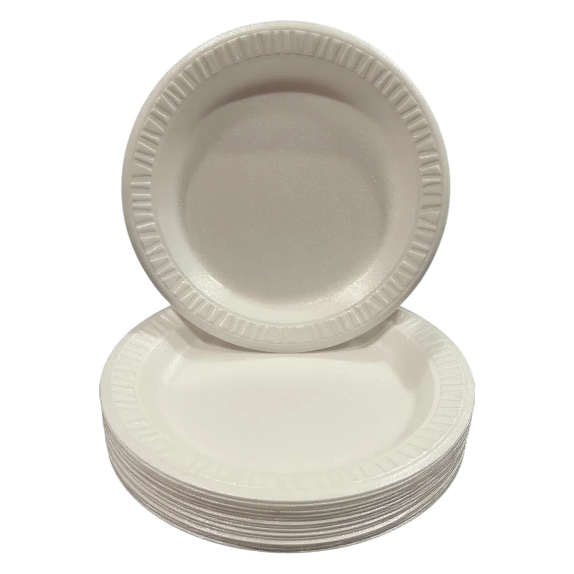 Styrofoam Plate, unlaminated, 9". Pack 16.  For PEER Physics CMW Kit