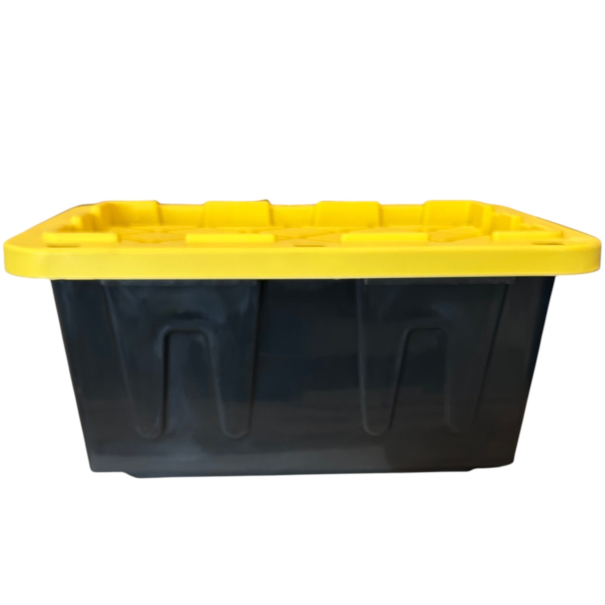 Tote 17 Gallon Size 24.5"L x 16.5"W x 13.5"H.  Black and Yellow.  EACH  For use with PEER Physics CMW Kit