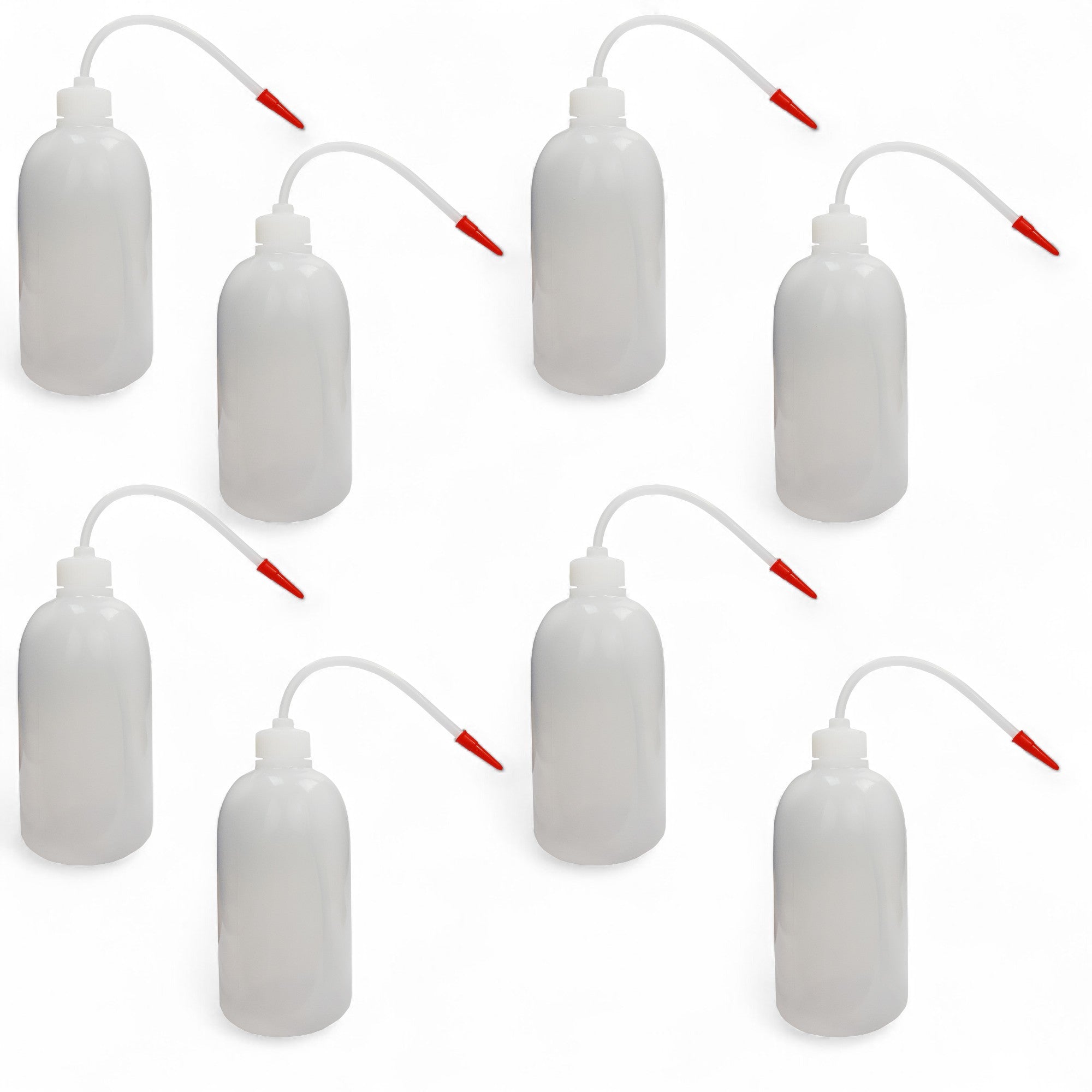 Squeeze Bottle, Ungraduated, Polyethylene, 500ml capacity.  Pack of 8.  For use with Peer Physics CMW Kit.
