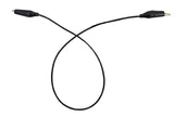 Connector Cord, 36 inch  Alligator Ends, 18 Gauge Black Cords. Pack 10.