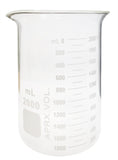 Beaker Griffin Style 2000ml Capacity Borosilicate Glass Graduated. Case of 16.