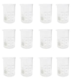 Beaker, Griffin Style, 250ml Capacity, Borosilicate Glass, Graduated. Pack of 12.