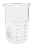 Beaker Griffin Style 400ml Capacity Borosilicate Glass Graduated. Case of 72.