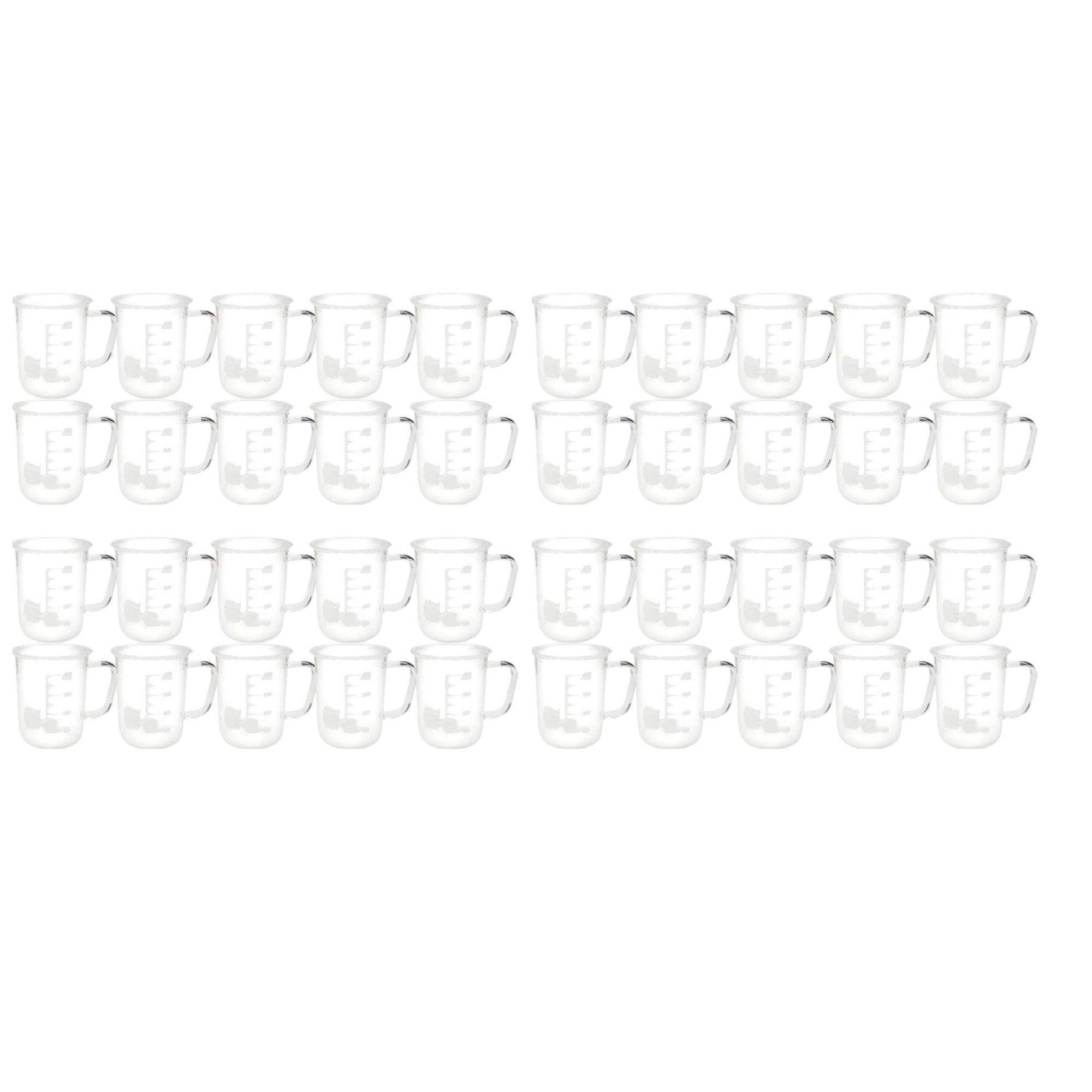 Beaker Mug 400ml Borosilicate Glass.  Case of 40.