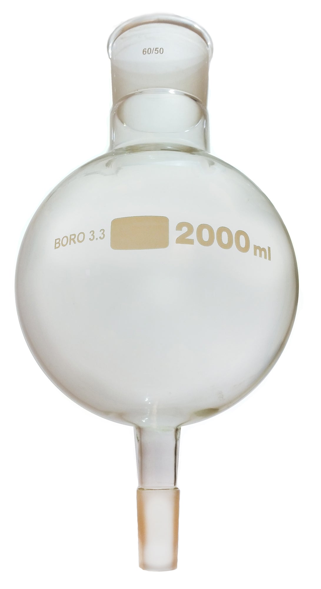 Flask, Biomass 2000ml, 60/50 Ground Glass Joint. Case of 10.