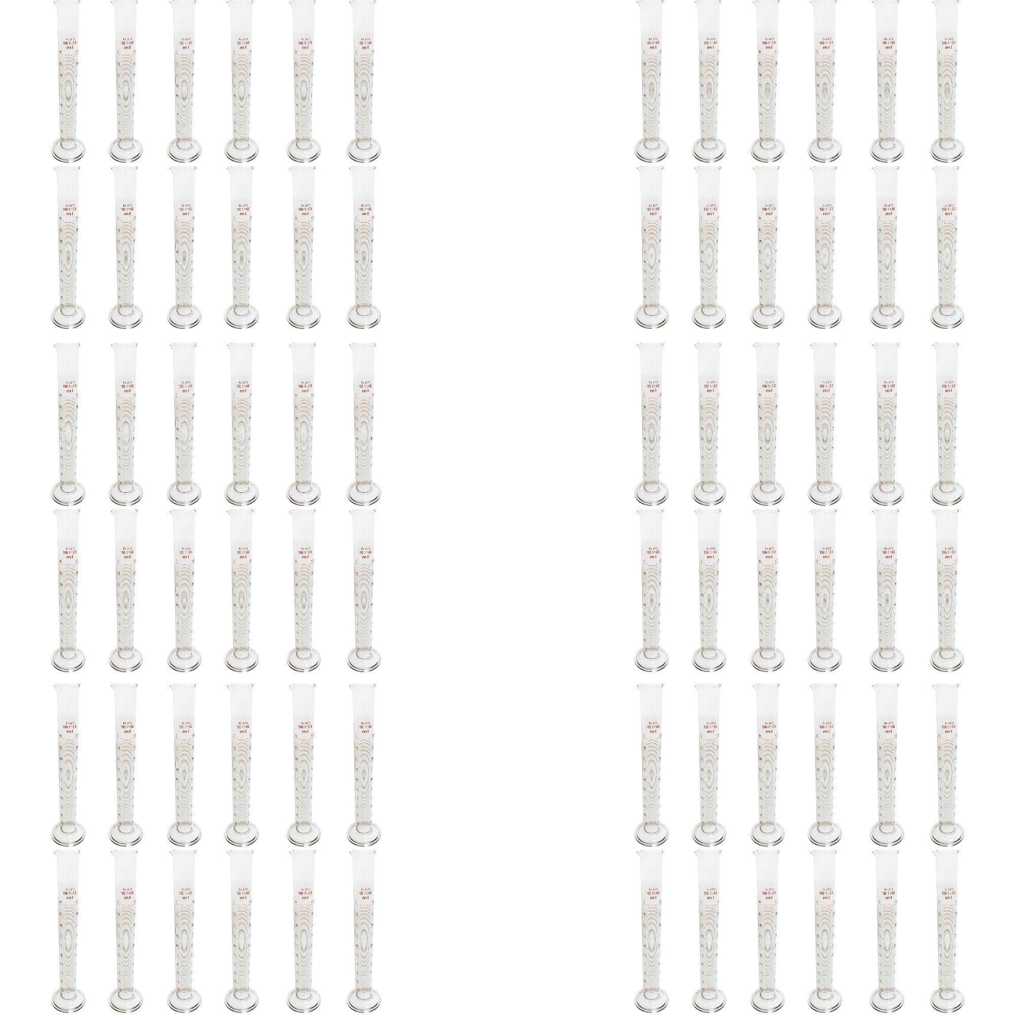 Double-Scale Cylinder, 100ml, Case of 72 by Go Science Crazy