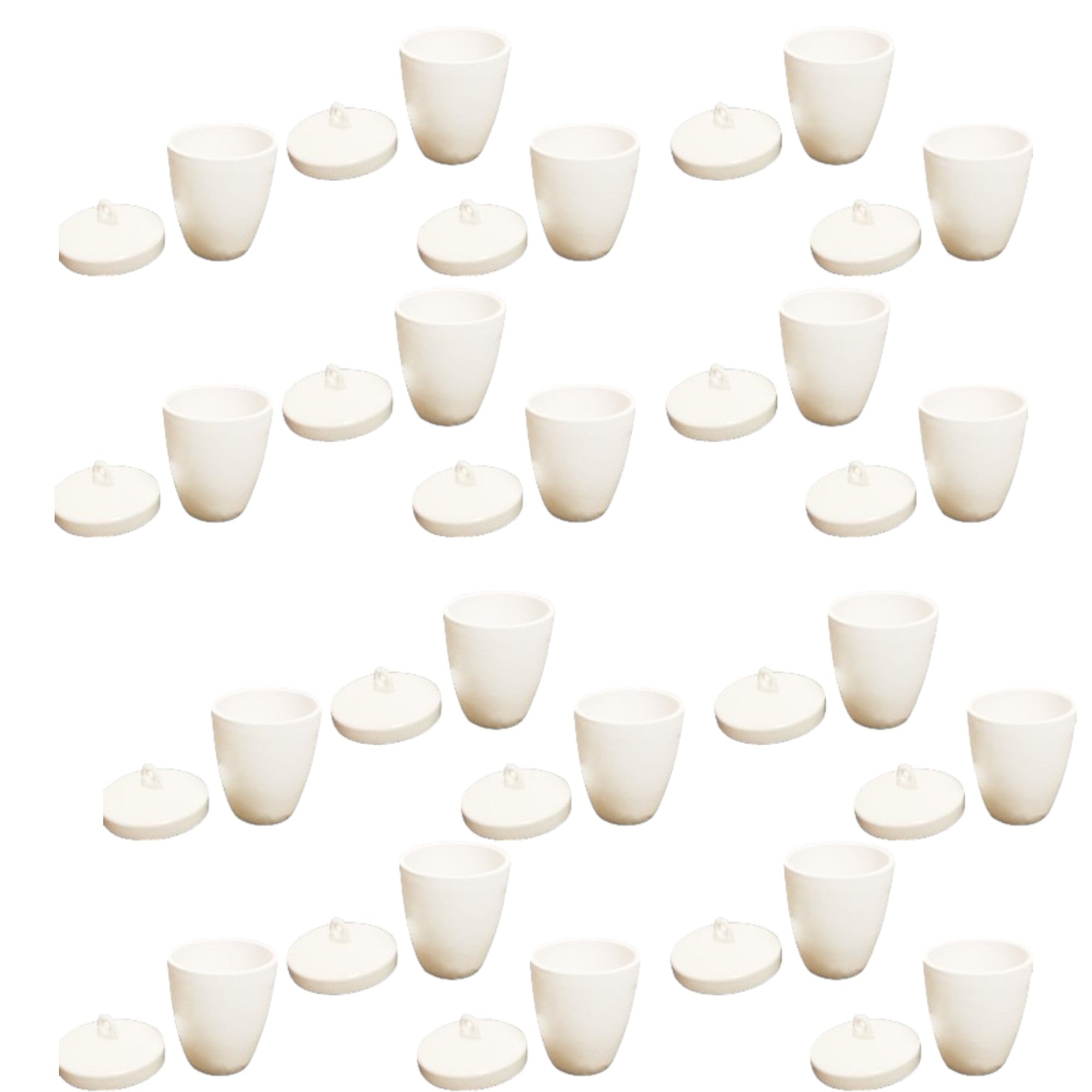 Crucibles Porcelain with Lids, High-Form, 20ml, Pack of 20 by Go Science Crazy