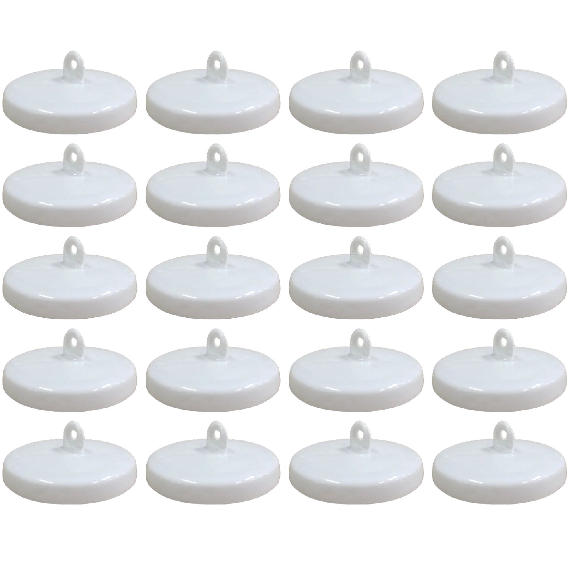 Crucible Lid Porcelain for 15ml Low-Form Crucible. Pack of 20.