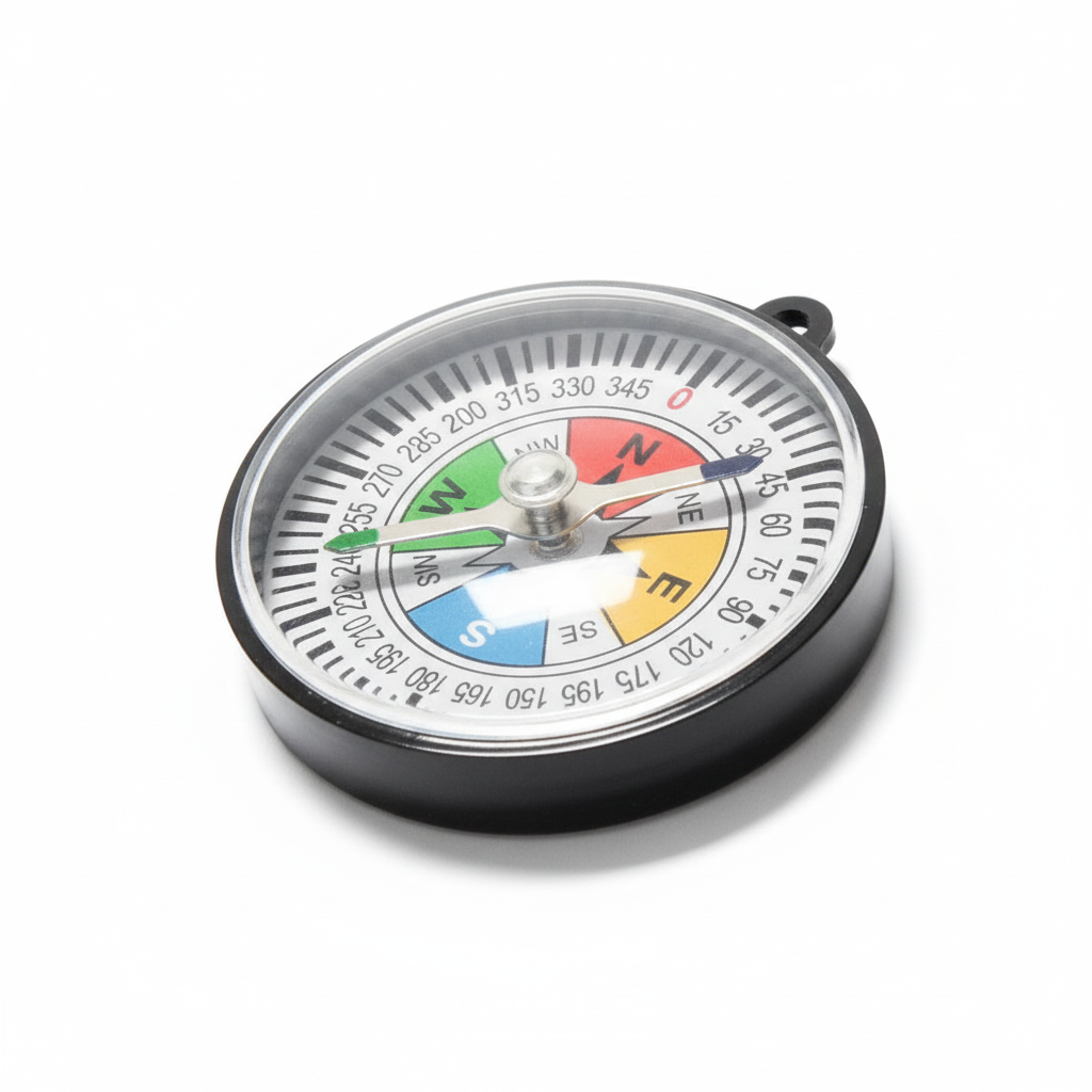 Compass from 45-degree angle