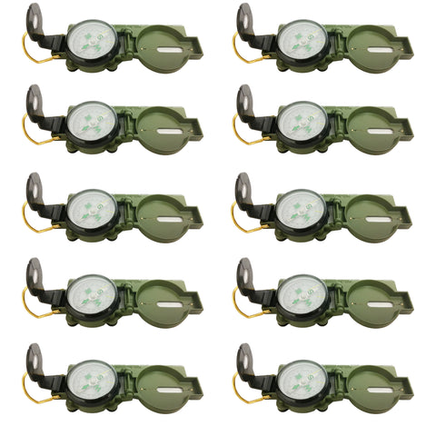 Compass Lensatic Military Style. Pack of 10.