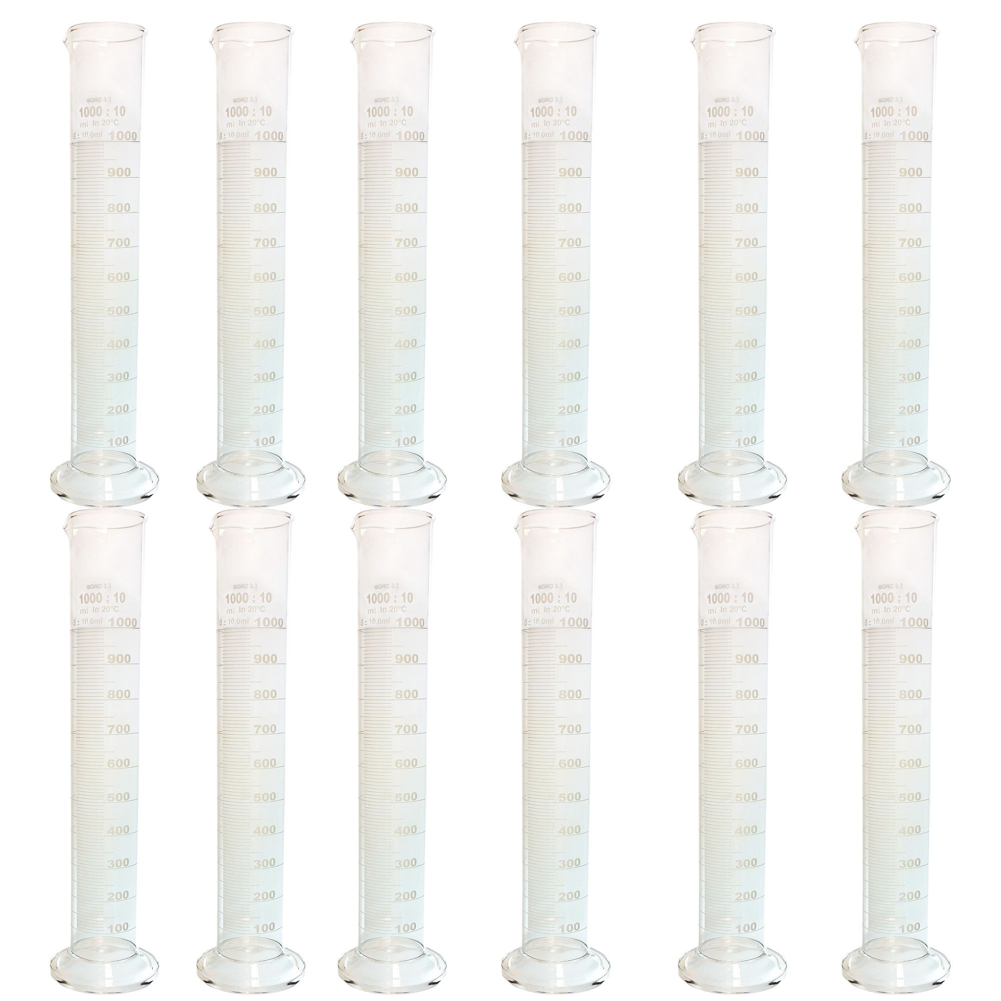 Single-Scale Cylinder, 1000ml, Case of 12 by Go Science Crazy