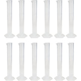 Polypropylene Graduated Cylinder with Hex Base, 50ml Capacity, Pack of 12 by Go Science Crazy