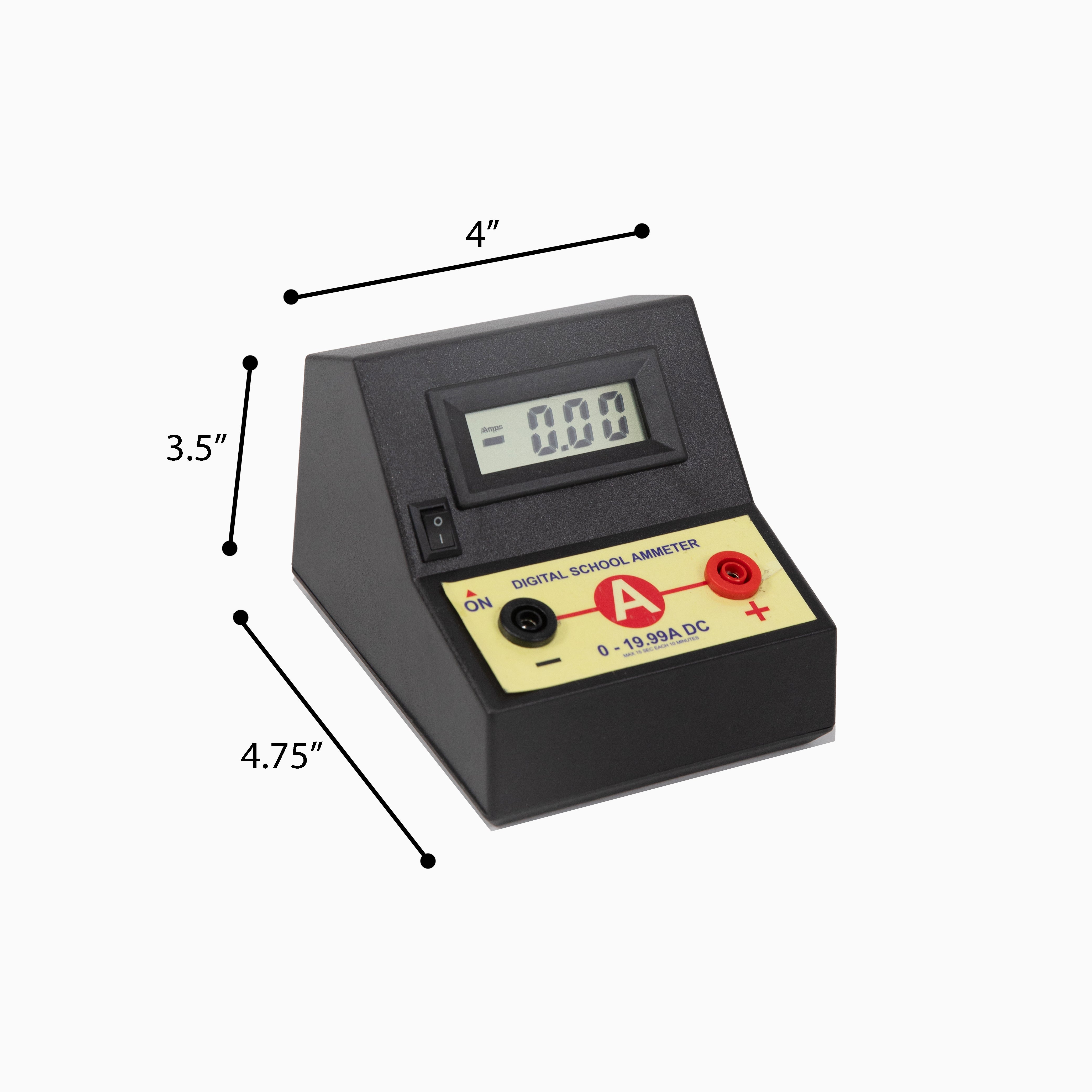 Ammeter Digital 0A to 19.99A