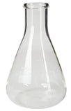 Flask - Erlenmeyer Flask, Conical Shape, Standard Neck, 125ml capacity. Made from Borosilicate Glass, that is resistant to thermal shock and a good fit for any laboratory, science classroom, or homeschool. Pack of 12.