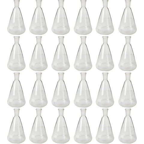 Erlenmeyer Flask, 24/40 Ground Glass Joint, 500ml capacity. Case of 24.  by Go Science Crazy