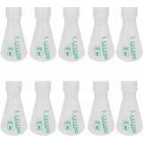 Erlenmeyer Flask Polypropylene, 500ml capacity, with screw cap and graduations up to 500ml x 50ml. Sold in a pack of 10 Erlenmeyer Flasks.