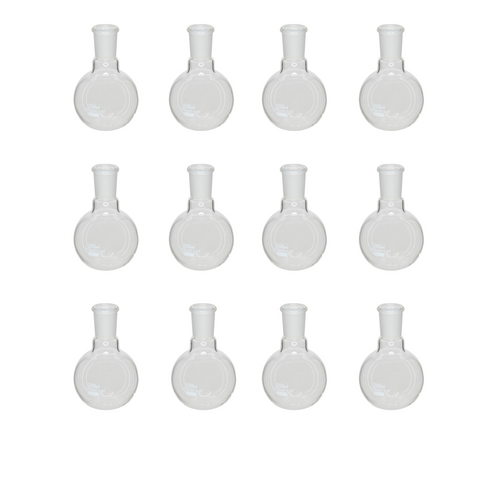 GSC International FFB250-24-40-12 Boiling Flask Flat Bottom with 24/40 Ground Glass Joint 250ml Capacity. Case of 12 Flasks.