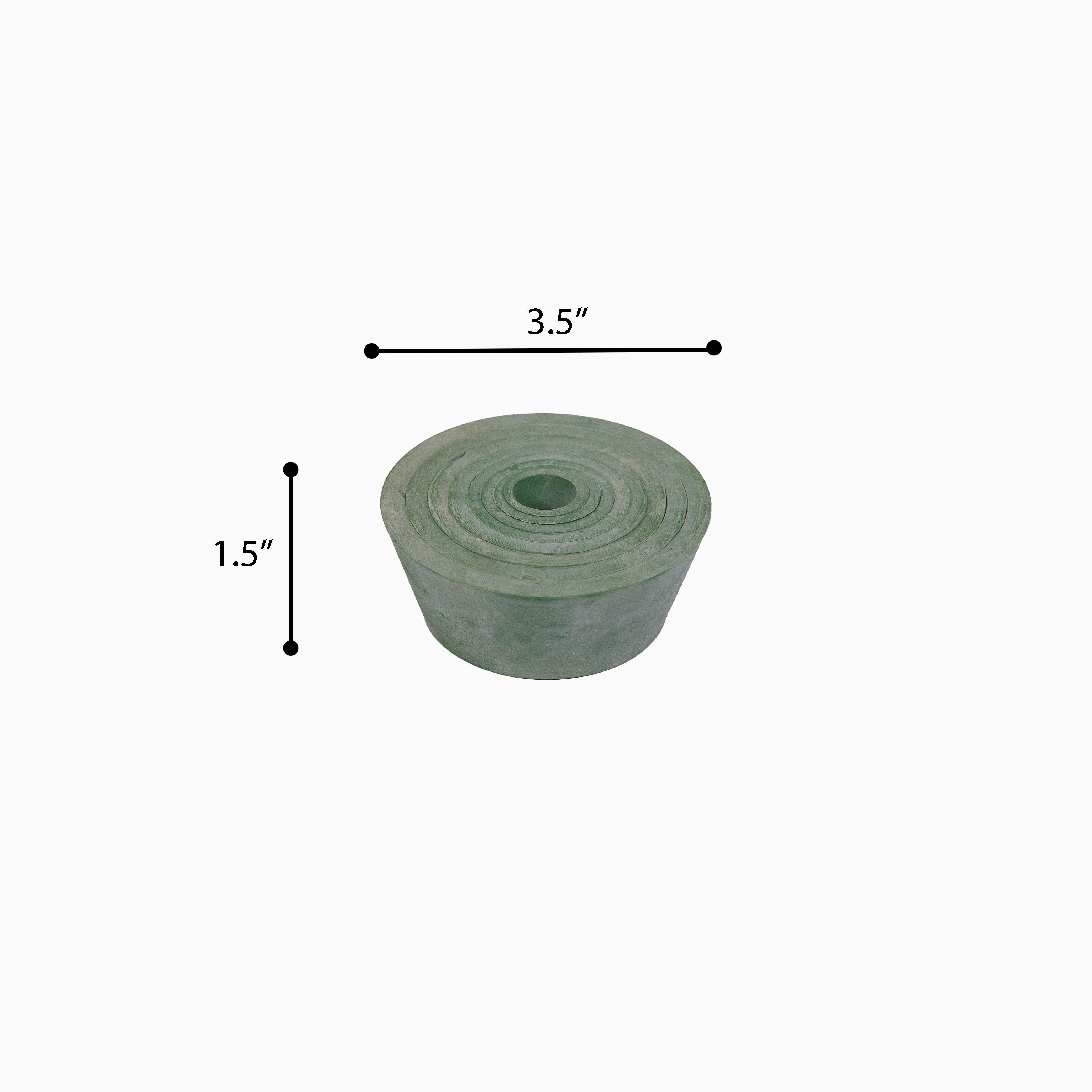 Funnel - Adapter Set of 8 Pieces for Supporting Funnels. Made of Flexible, Tapered Rubber.